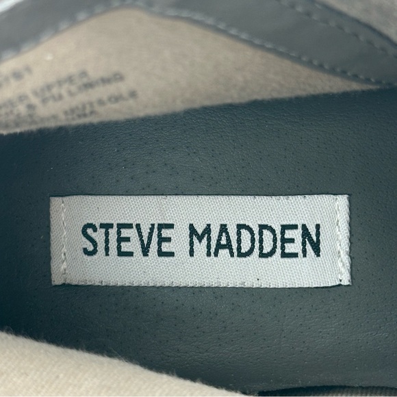 Steve Madden Women's Wedgie Platform Sneaker Grey Suede Sz 8M - Picture 9 of 9